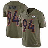 Nike Broncos 94 DeMarcus Ware Olive Salute To Service Limited Jersey Dzhi,baseball caps,new era cap wholesale,wholesale hats